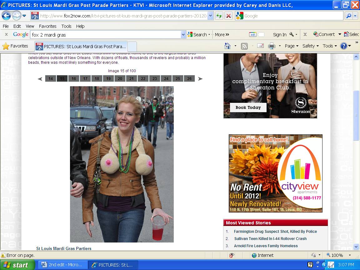 Press for the boob scarf