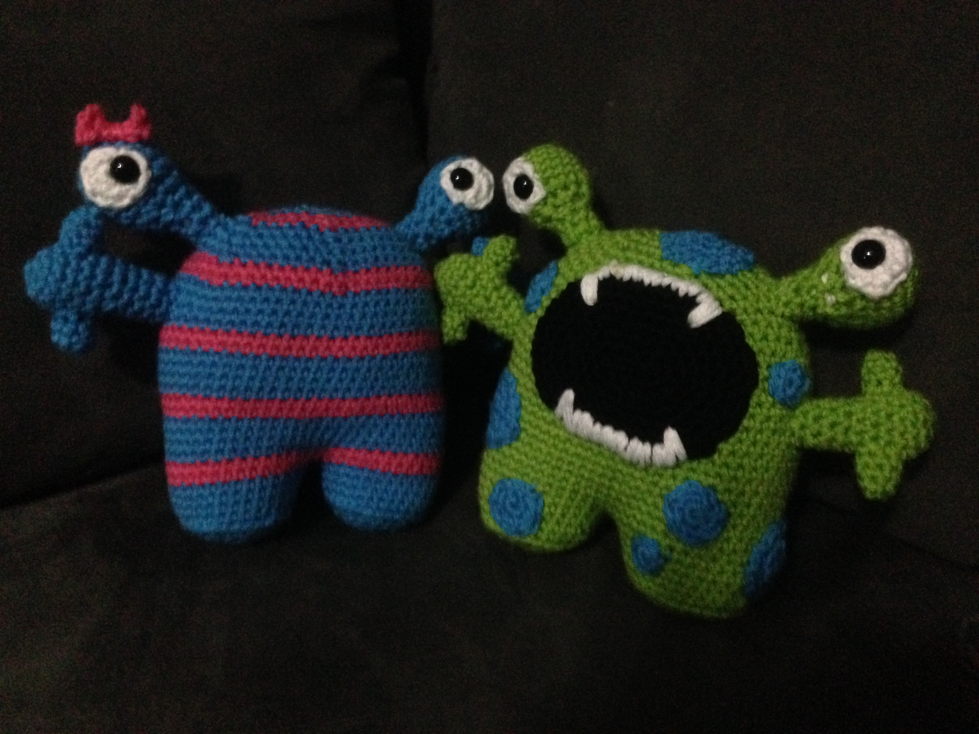 Crocheted monsters