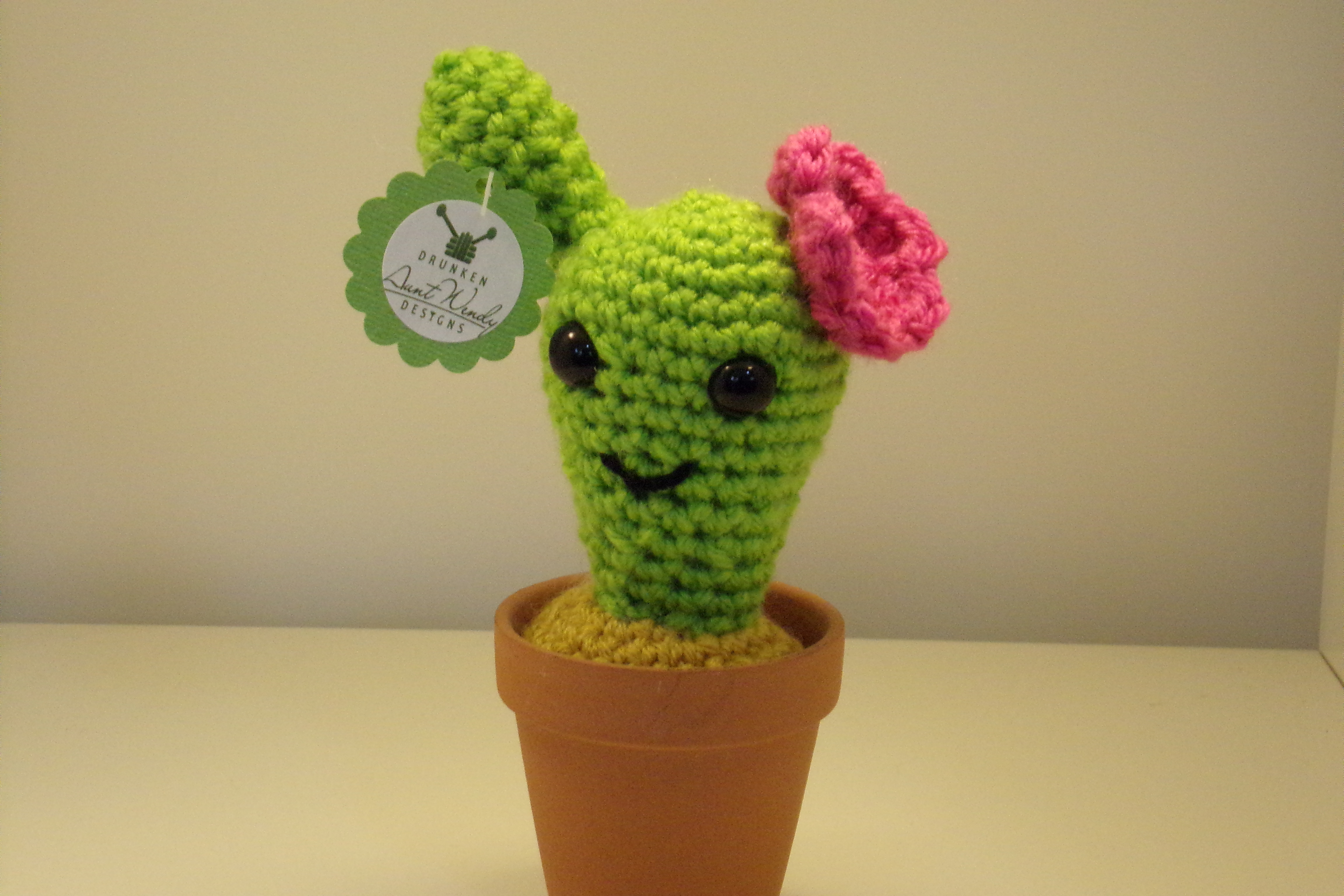 Drunken Aunt Wendy Crocheted Cactus