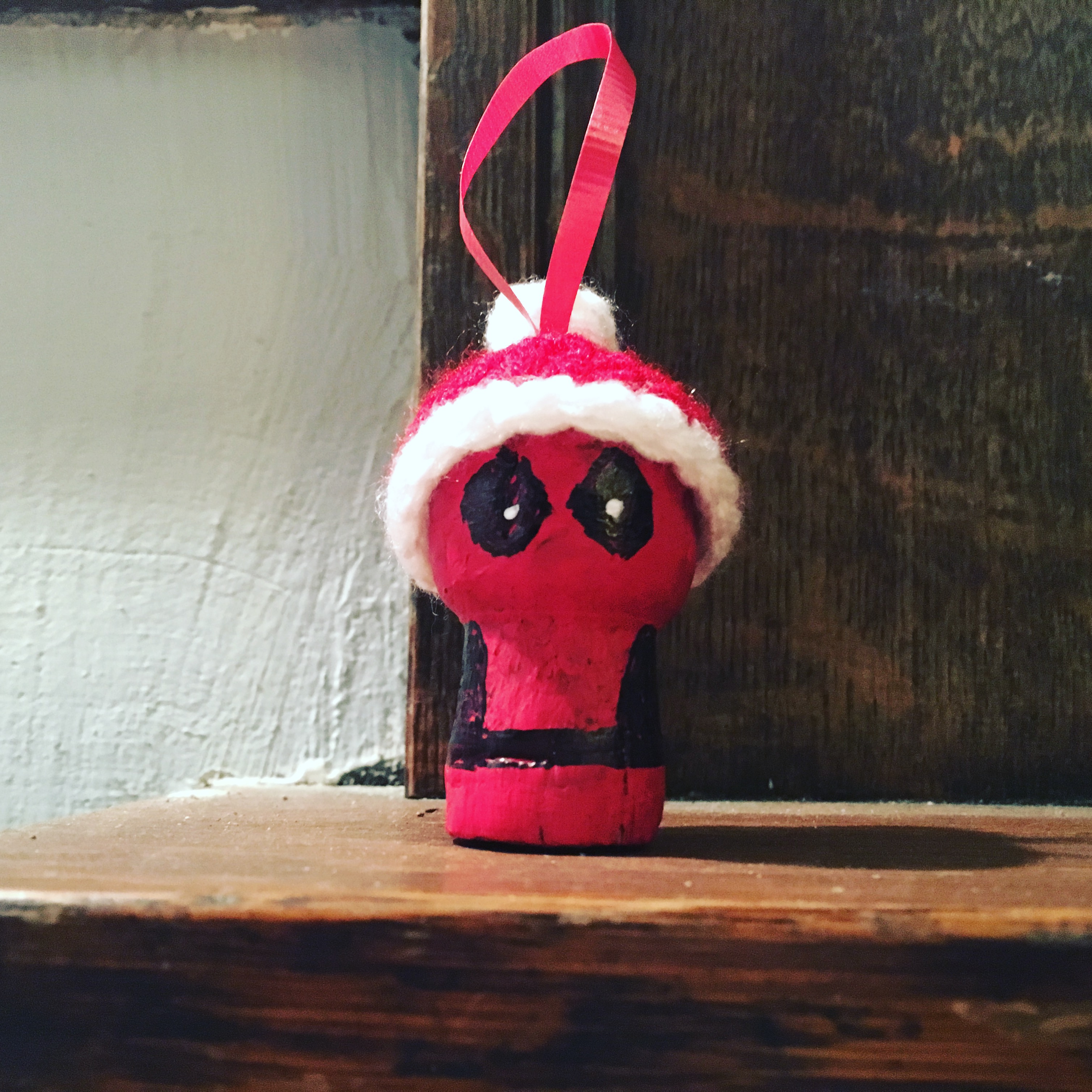 Crochet Deadpool Ornament